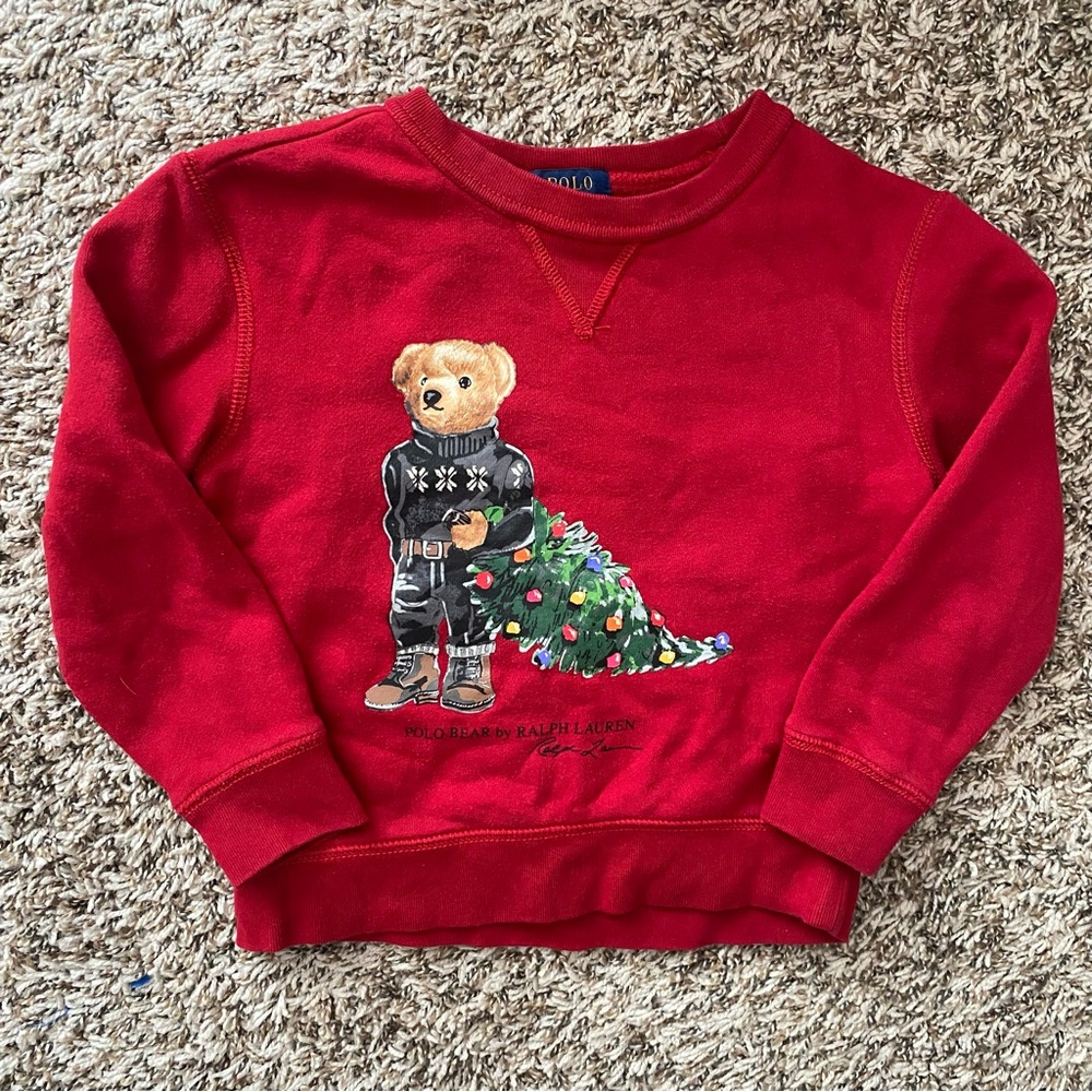 Polo Ralph Lauren Christmas bear crewneck sweater